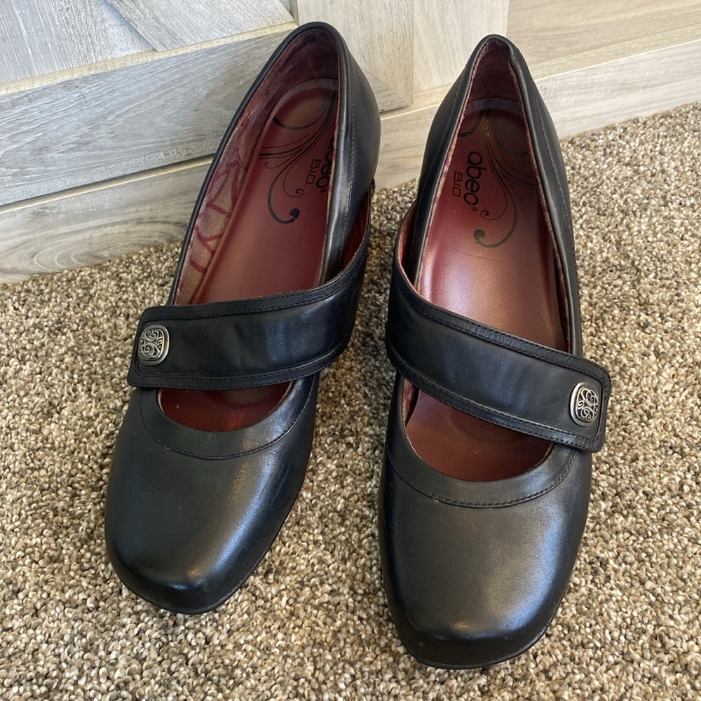 Abeo Comfort Shoes Leather Ophelia Heels BIO Syst Orthopedic Office Sz 7.5